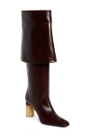 Chloé 85mm Georgia Leather Tall Boots