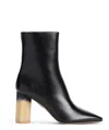 Chloé Bottines À Talon Georgia Femme Noir Taille 38 100% Cuir D'agneau In Black