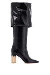 Chloé High Heel Knee-high Square Toe Boot In Multi