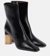 Chloé Bottines À Talon Georgia Femme Noir Taille 38 100% Cuir D'agneau In Black