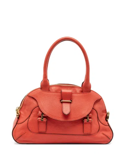 Pre-owned Chloé Georgia Satchel Bag In Red