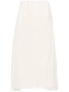 Chloé Chloe Women Silk Georgette Long Skirt In Neutrals