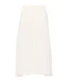 Chloé Chloe Women Silk Georgette Long Skirt In White