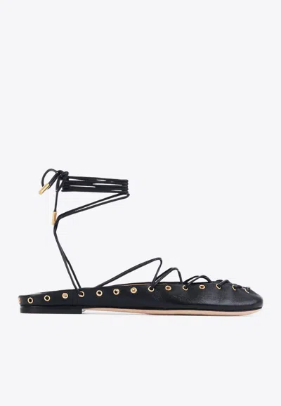Chloé Ghillies Lace-up Ballet Flats