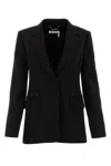 Chloé Bell-shaped Wool Blazer In Black