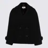 Chloé Double-breasted Notched Lapels Jacket Pockets In Black