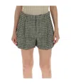 Chloé Gingham Check Shorts In Nude