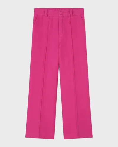 Chloé Kids' Girl's Bootcut Ceremony Pants In Pink