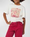 Chloé Logo-print Cotton T-shirt In Off White