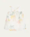 Chloé Girl's Palm Grove Printed Dress In Multicoloured