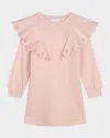 Chloé Girl's Scalloped Embroidered Dress In Pink  Washed Pink