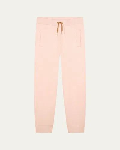 CHLOÉ GIRL'S STRIPED TRIM KNIT TROUSERS