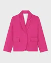 Chloé Notched-collar Single-breasted Blazer In Pink
