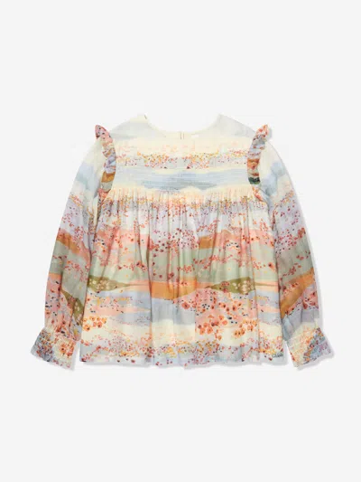 Chloé Babies' Girls Ceremony Blouse In Multicoloured