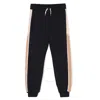 Chloé Chloe Girls Colour-block Track Pants In Blue