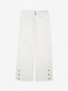 Chloé Scallop-edge Jeans In Ivory
