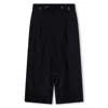 Chloé Pleat-detail Linen Trousers In Blue