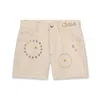 Chloé Chloe Girls Eyelet-detail Cotton Shorts