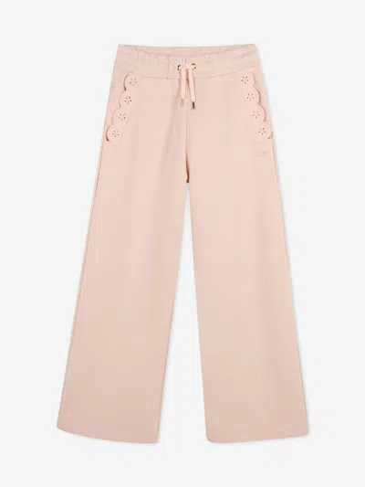 Chloé Babies'  Girls Fleece Trousers In Pink