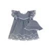 Chloé Chloe Girls Floral-embroidered Cotton Dress Set