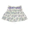 Chloé Chloe Girls Floral Print Mini Skirt In Blue/green