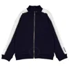 Chloé Blue Crewneck Sweatshirt With Contrasting Logo Band In Cotton Girl In Blue