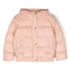 Chloé Hooded Quilted Jacket In Pink