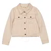 CHLOÉ CHLOE GIRLS IVORY COTTON DENIM JACKET