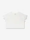 Chloé Girls Ivory Organic Cotton T-shirt In Ivory