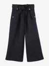 Chloé Linen Trousers In Blue