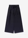 Chloé Girls Linen Trousers In Blue