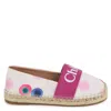 CHLOÉ CHLOE GIRLS LOGO GRADED INK DOT ESPADRILLES