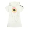 Chloé Logo-print Hooded Cotton Dress In White