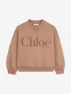 Chloé Logo-print Sweatshirt In Brown