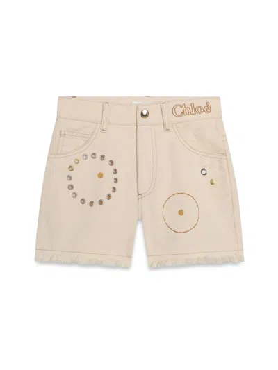 Chloé Girls' Mini Denim Shorts