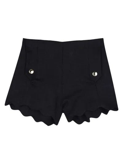 Chloé Girls' Mini Linen Shorts In Blue