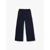 Chloé Drawstring Cotton Track Pants In Navy