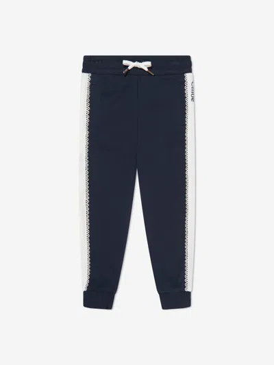 Chloé Babies' Girls Organic Cotton Joggers In Blue