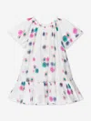 Chloé Girls Organic Cotton Spotted Dress In Multicoloured