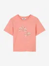 Chloé Girls Palm Tree T-shirt In Pink