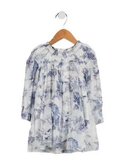 Pre-owned Chloé Babies' Girls' Pegasus Print Dress In Multi
