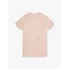 Chloé Chloe Girls Pink Washed Pink Kids Button-pocket Round-neck Woven-blend Dress 4-14 Years