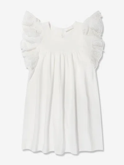 Chloé Babies' Girls Ruffle Dress In Ivory