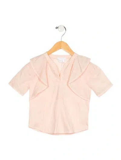 Pre-owned Chloé Babies' Girls' Short Sleeve Tunic W/tags In Orange