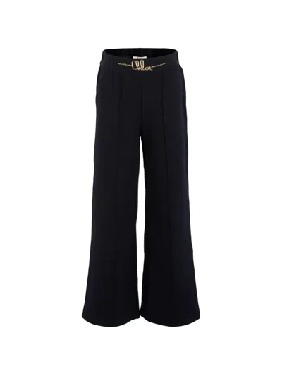 Chloé Girls' Stylish Trousers - Perfect For Fw25 In Black