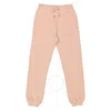 CHLOÉ CHLOE GIRLS WASHED PINK COTTON SCALLOP EMBROIDERY JOGGERS