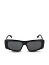 Chloé Rectangle-frame Sunglasses In Black