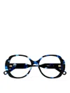 Chloé Rectangular Frame Glasses In Blue