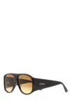 Chloé Black Oversized Sunglasses In Black