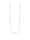 Chloé Bijoux Sunglasses Chain Design Rounded Frame In Gold